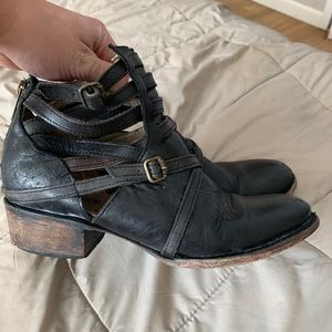 Freebird by Steven Stair strappy heeled booties